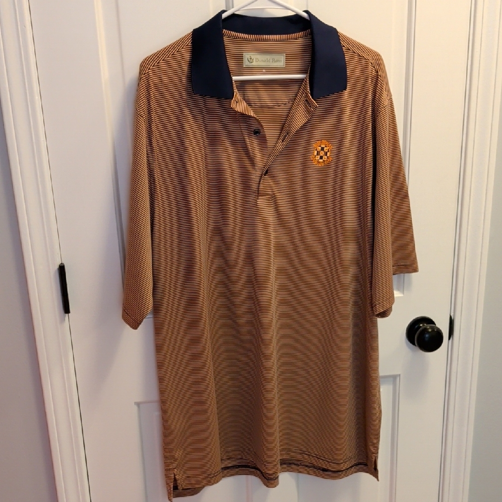 Midlothian Country Club Men's Striped Golf Polo
